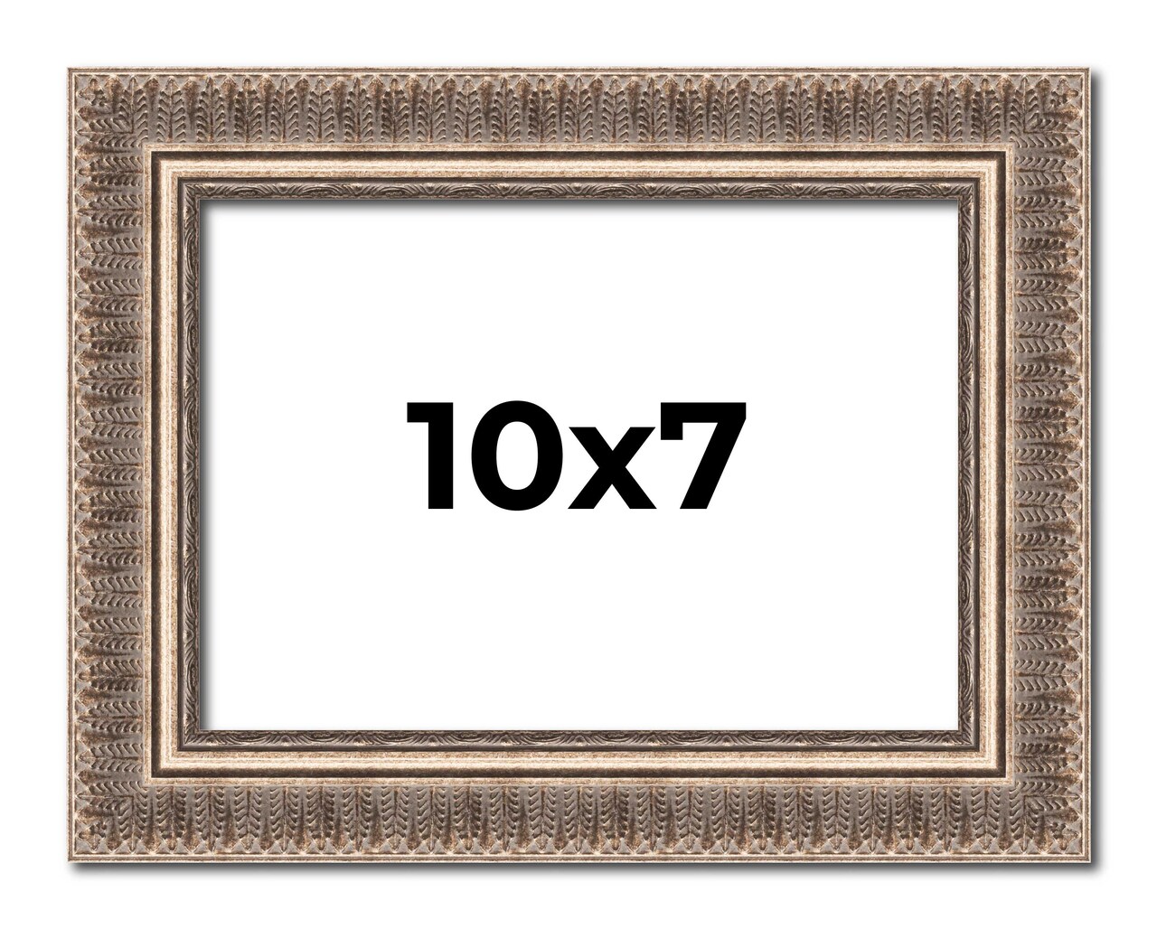 Photo Size Ornate Gold Picture Frame - UV Acrylic, Foam Board Backing, Hanging Hardware